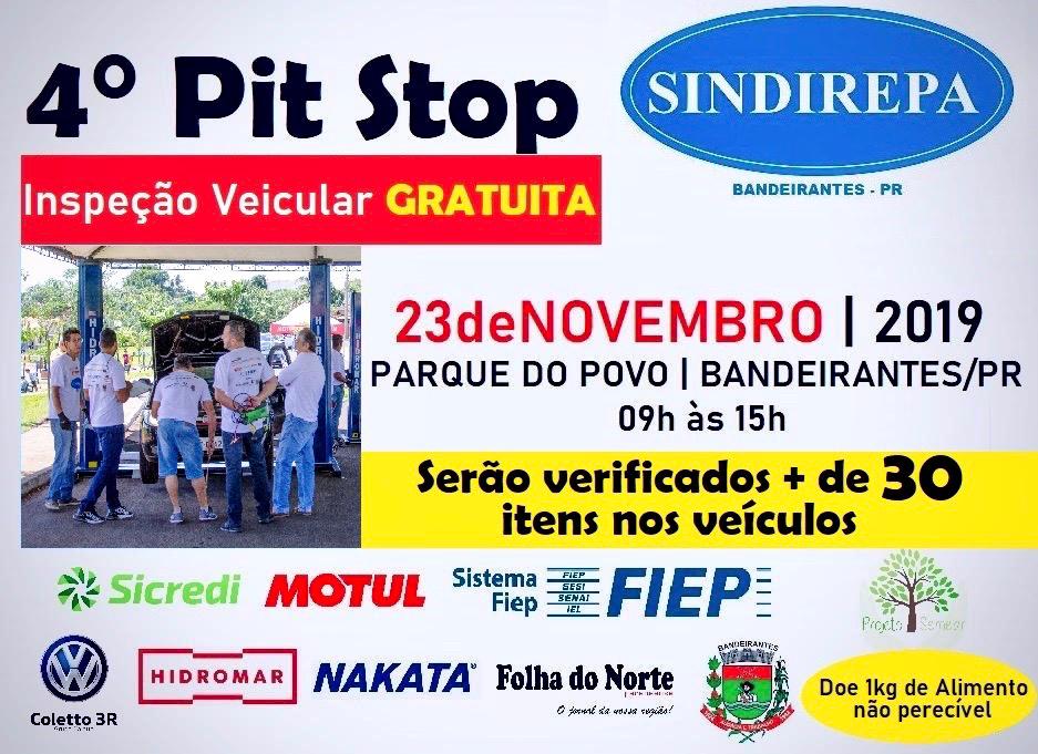 Sindirepa realiza o 4º Pit Stop gratuito de Inspeção veicular